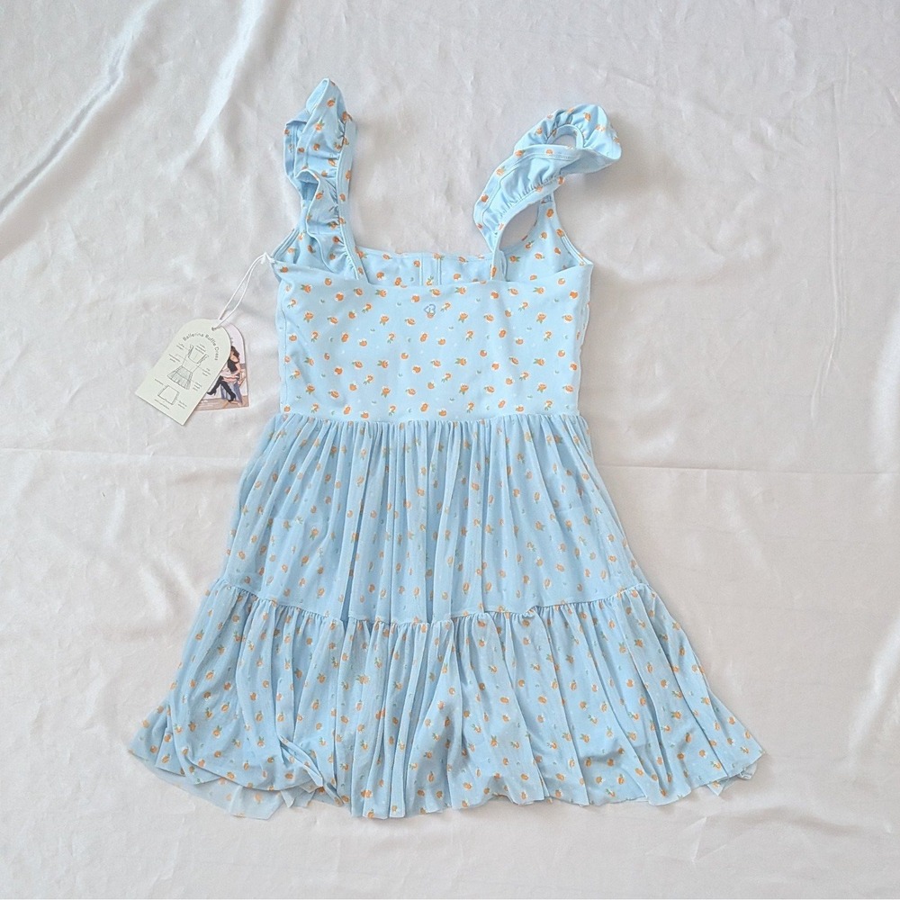 New Blogilates Women's Ballerina Ruffle Dress Blue Citrus Activewear Small (4-6) - Picture 4 of 11